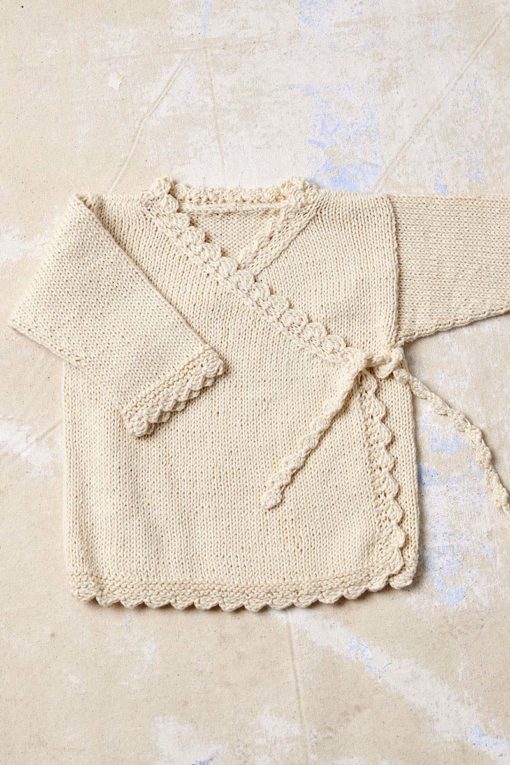 Strickset Wickeljacke Aus Baby Cotton Naturally Colored Von Lang Yarns